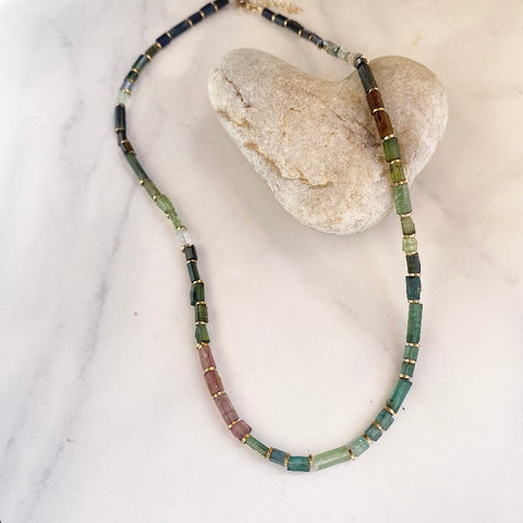Tourmaline Nugget Necklace