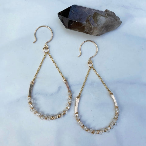 Clear Arch Earrings