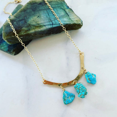 Turquoise Nugget Necklace