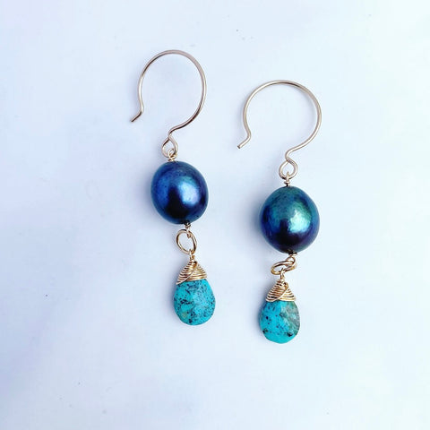 Dark Pearl Earrings