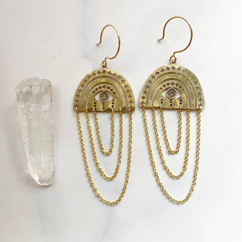 Golden Eye Earrings