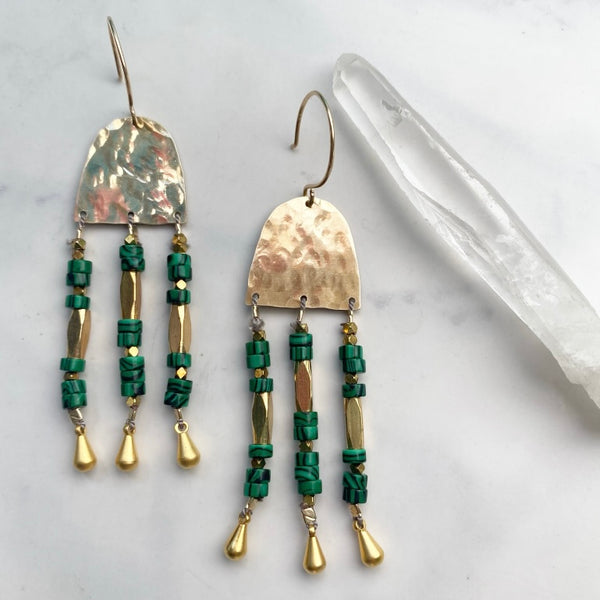 Verde Tassel Earrings