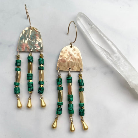 Verde Tassel Earrings