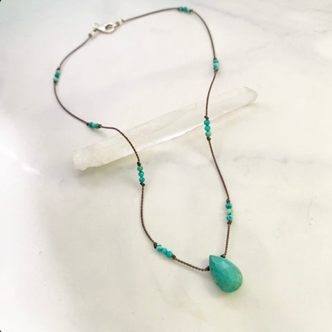 Raindrop Cord Necklace