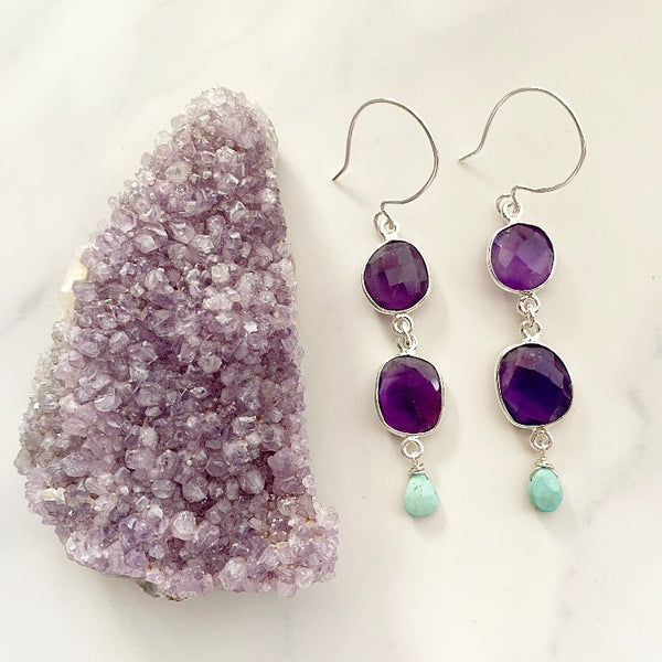 Purple Rain Earrings
