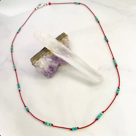 Turquoise Cord Necklace