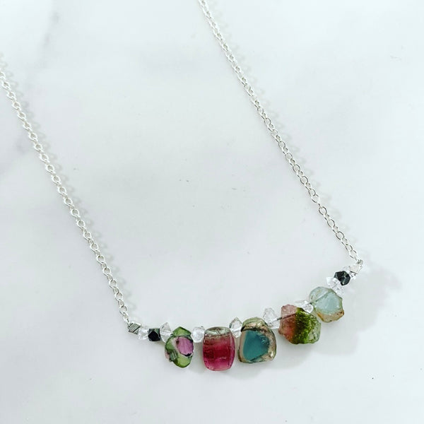 Silver Slice Necklace