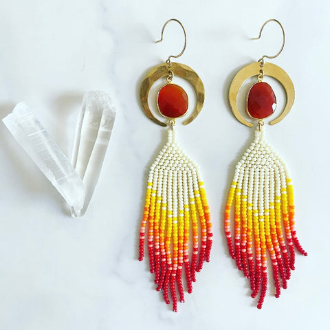 Sunset Crescent Earrings