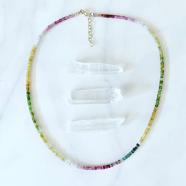 Watermelon Tourmaline Choker