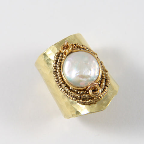 Pearl Cuff Ring