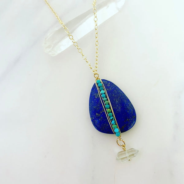 Blue Tear Necklace