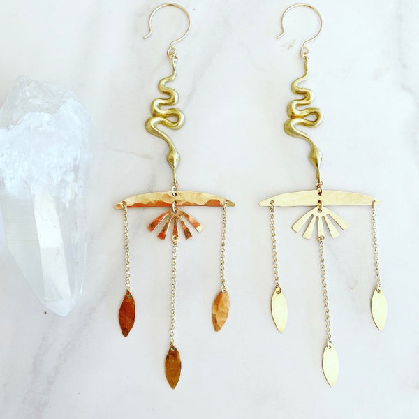 Egyptian Lotus Earrings