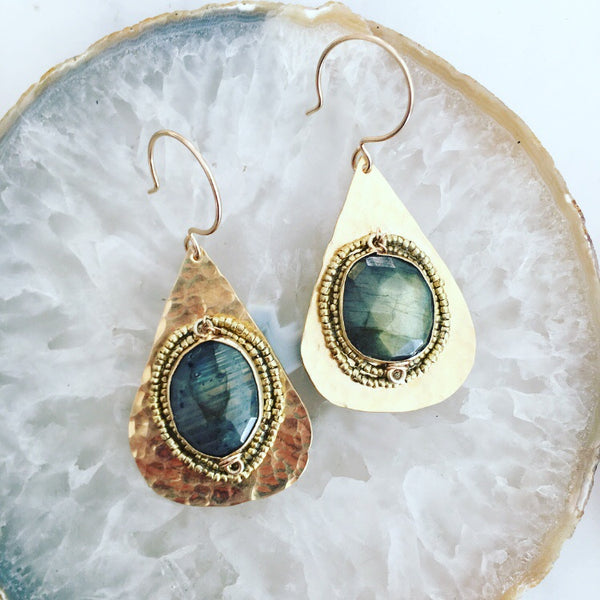 Labradorite Drop Earrings