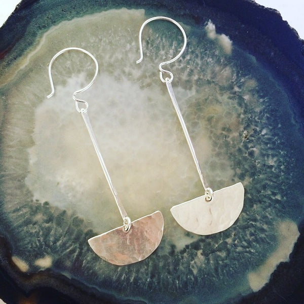 Silver Scale Earrings