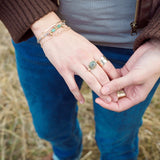 Labradorite Harp Ring