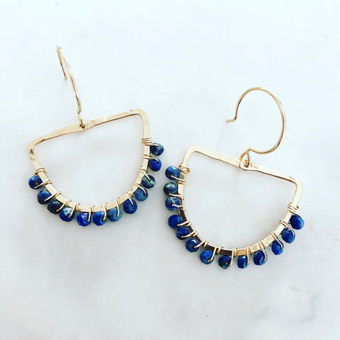 Lapis Chara Earrings