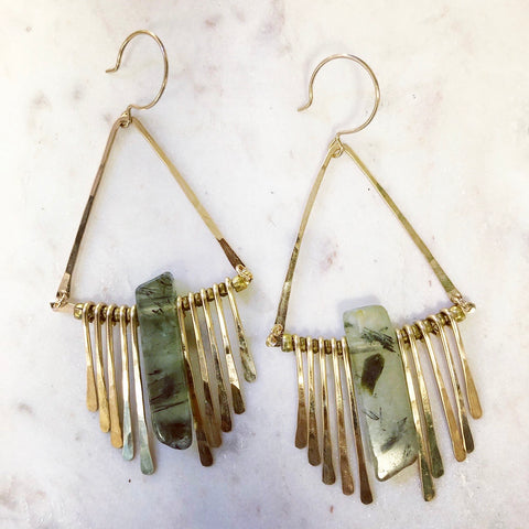 Prehnite Chime Earrings