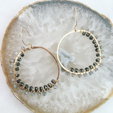 Silver Creek Beaded Fringe Earrings – Nyaweh Jewelry